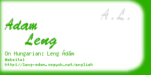 adam leng business card